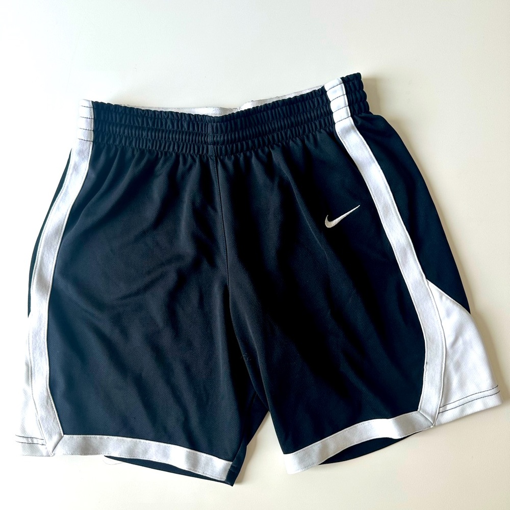 Nike black/white soccer shorts